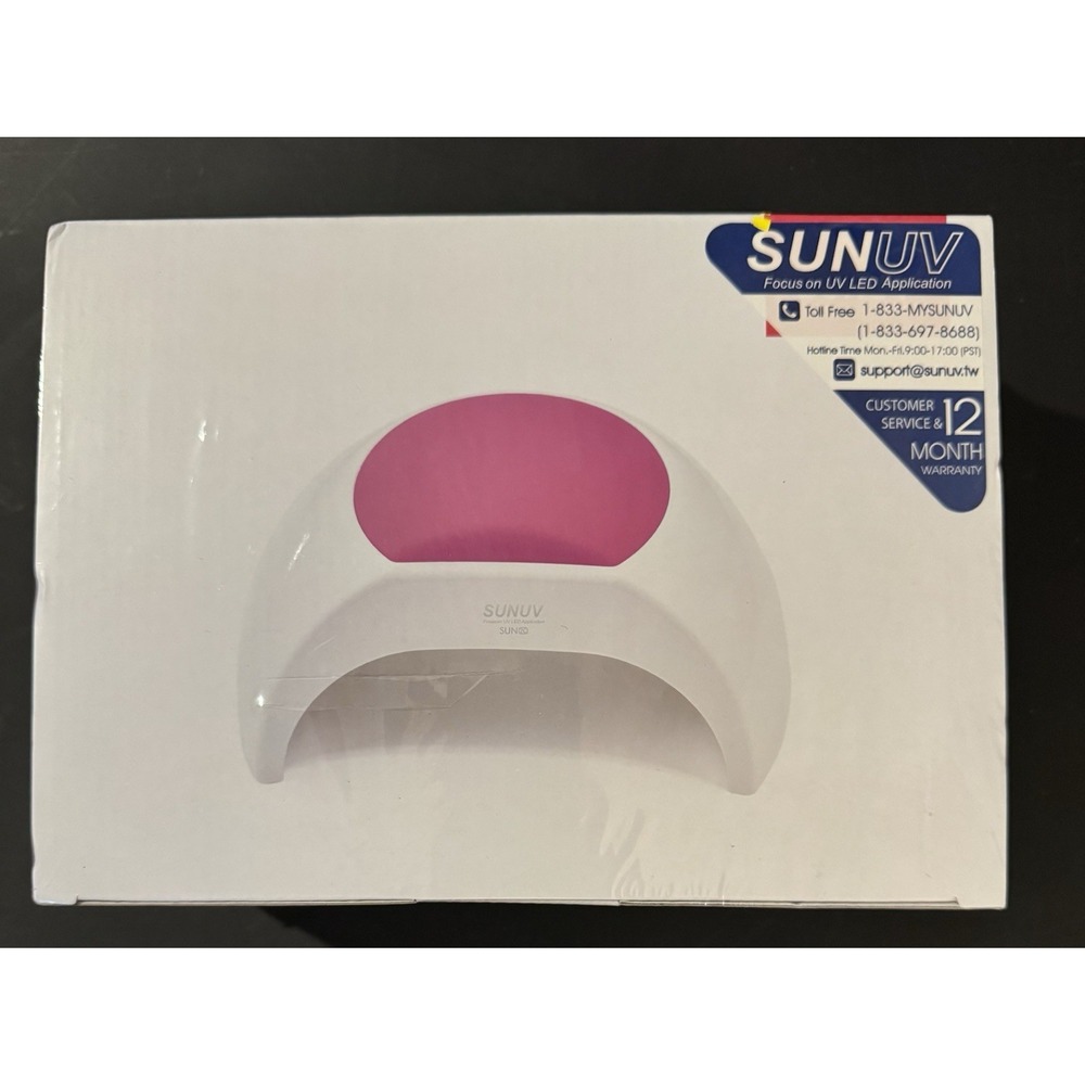 SUNUV SUN2C 48W LED UV Nail Lamp Gel Polish Dryer White Pink Professional Salon